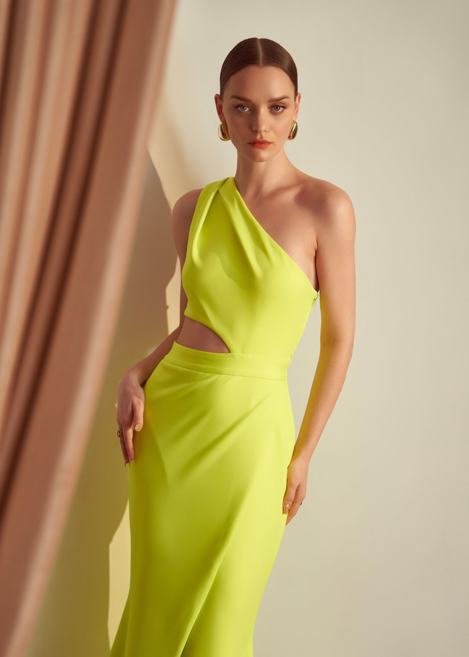 Tien Gown - Lime Green
