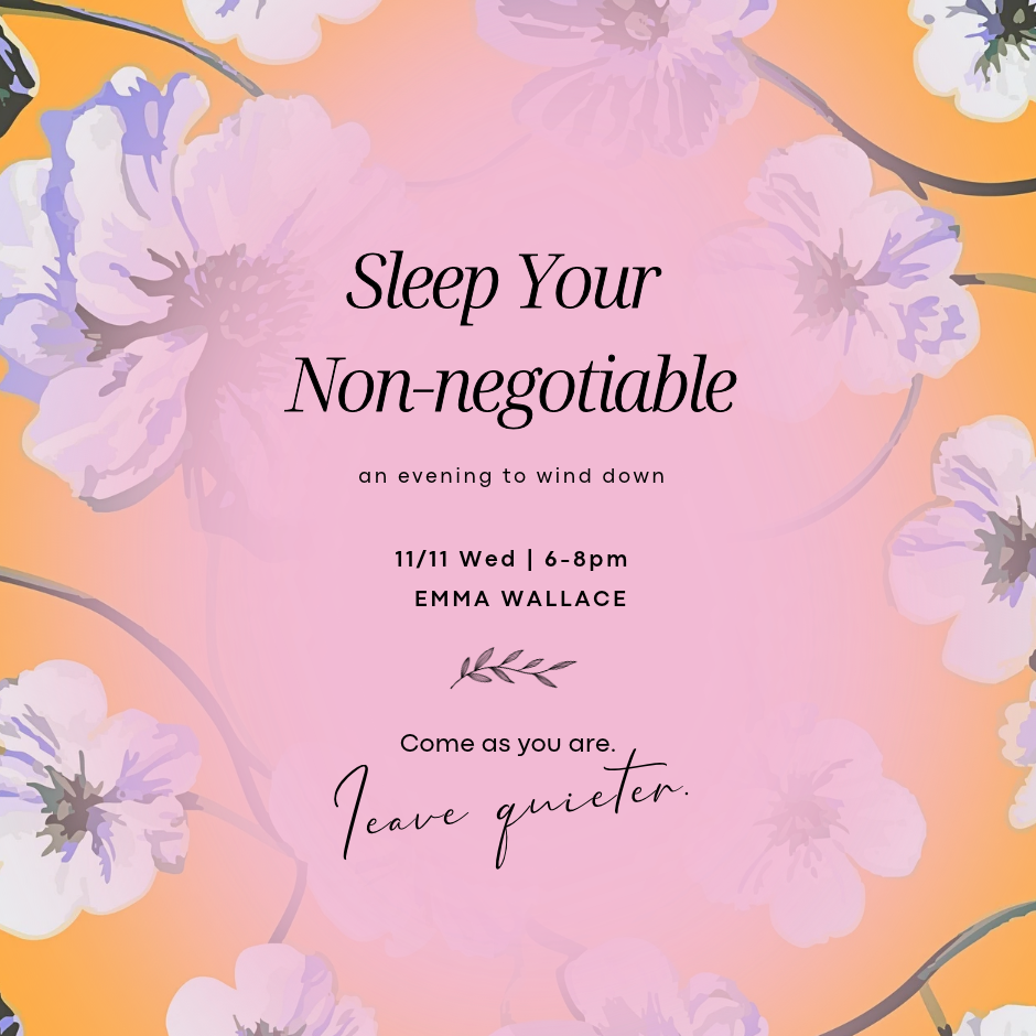 Sleep Your Non-negotiable