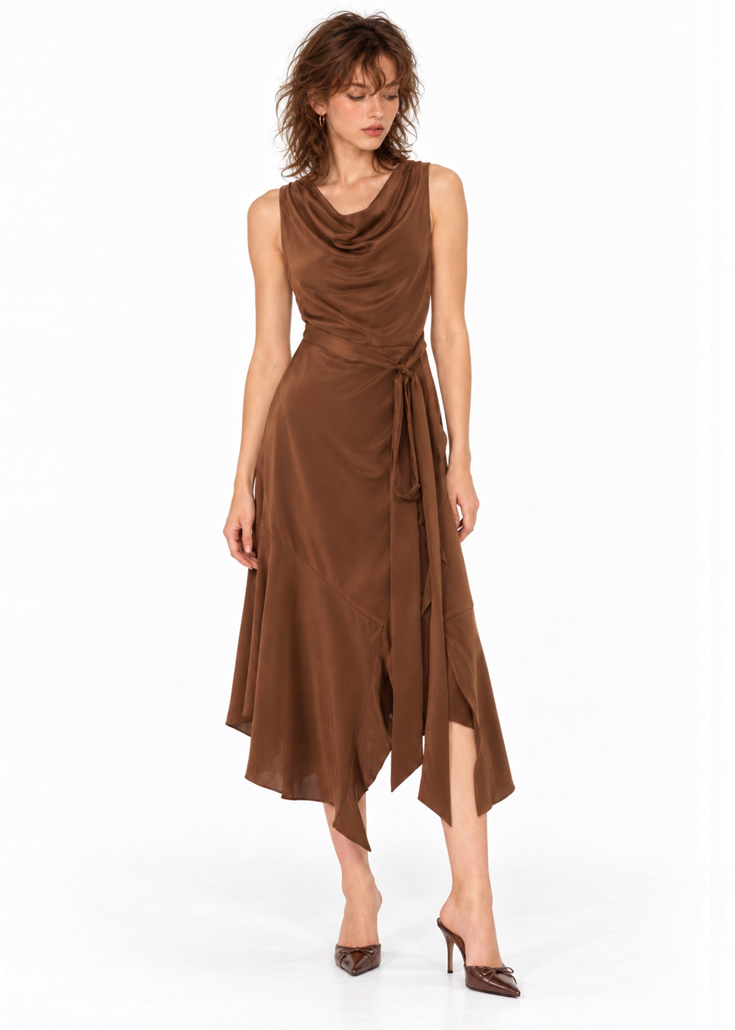 Chris Dress -Brown