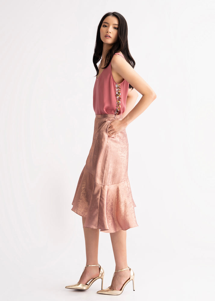 
                  
                    Fang Skirt -Metallic Pink
                  
                