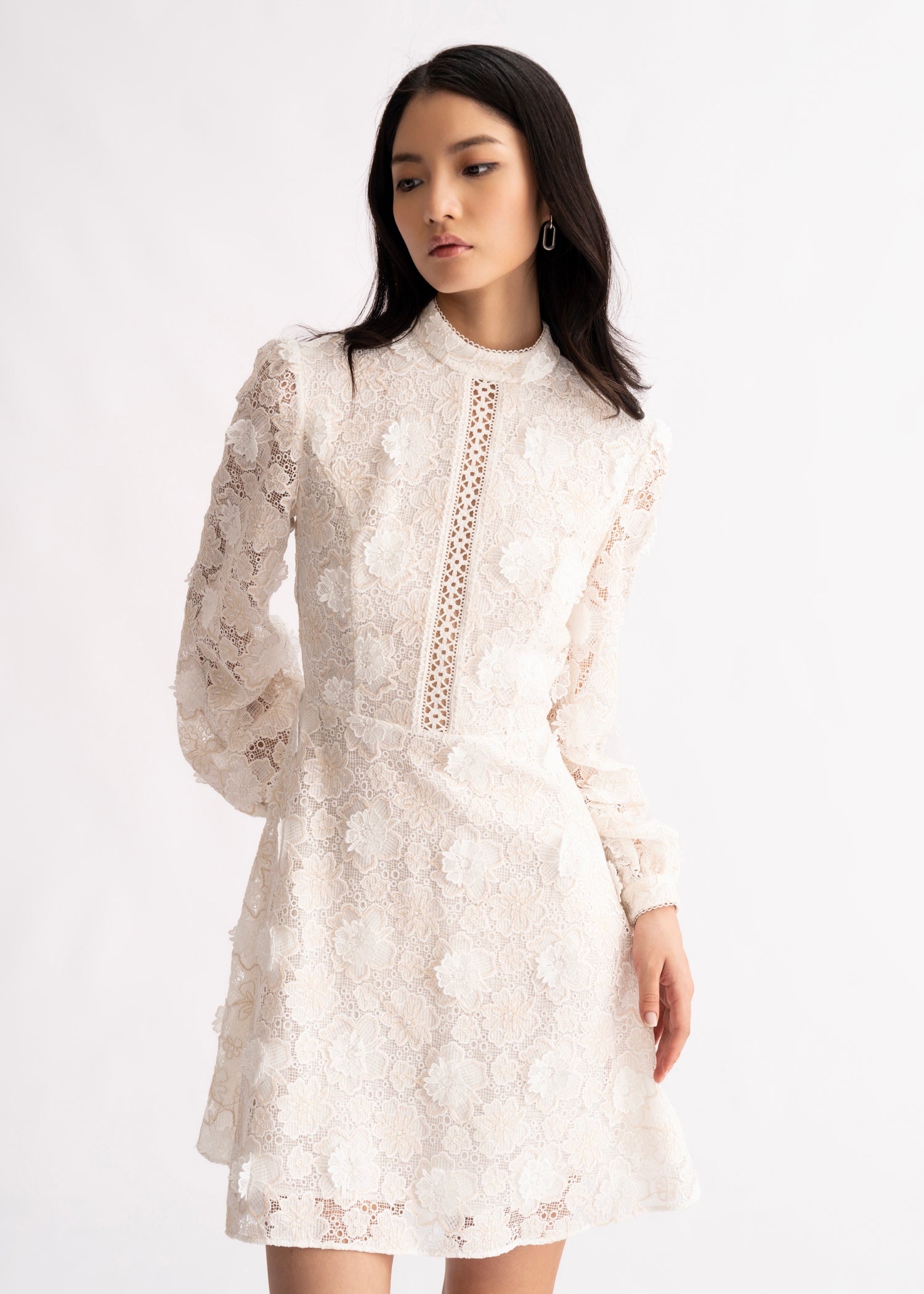 Fen Dress -Off White Lace