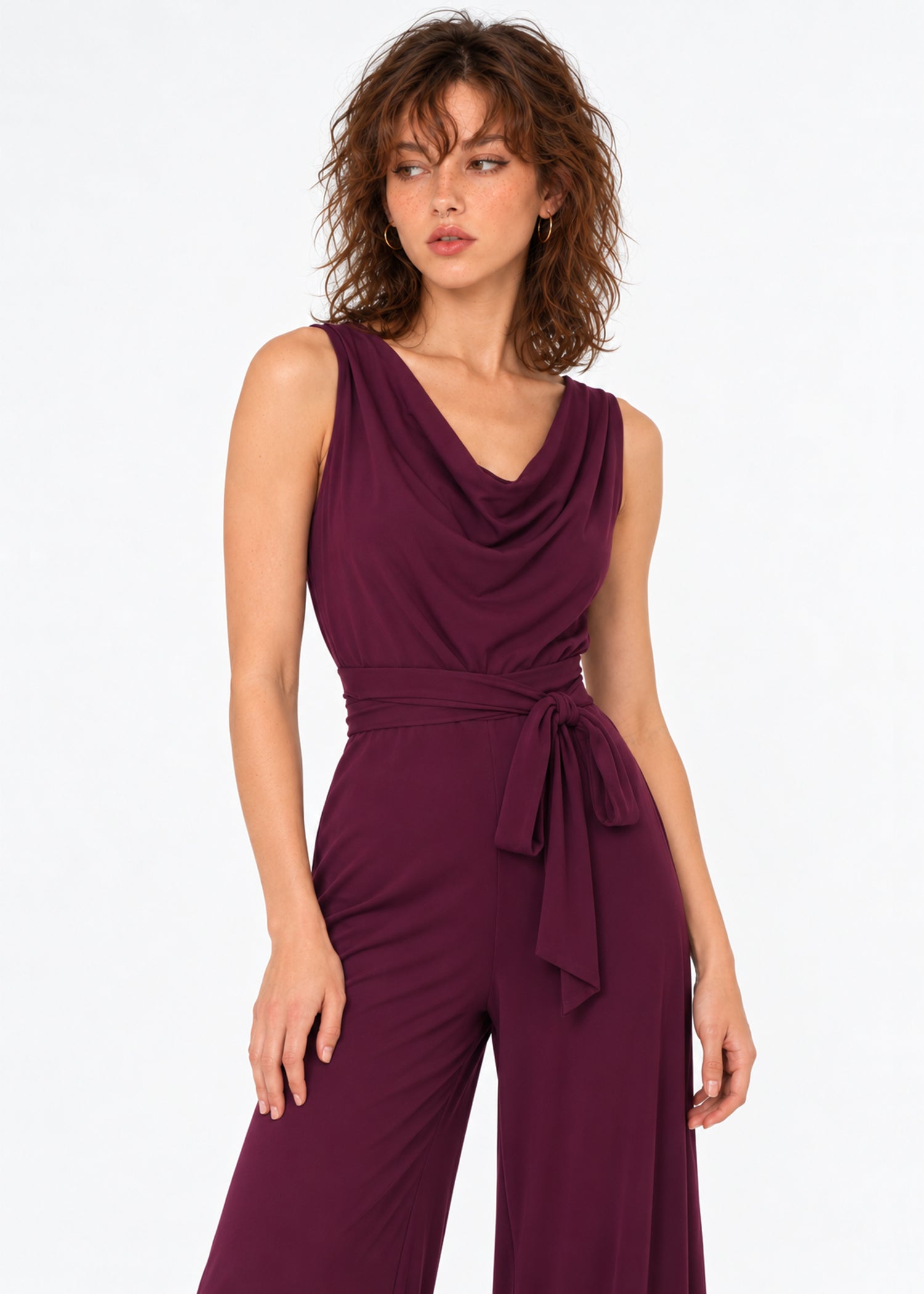 Lora Jumpsuit -Dark Plum
