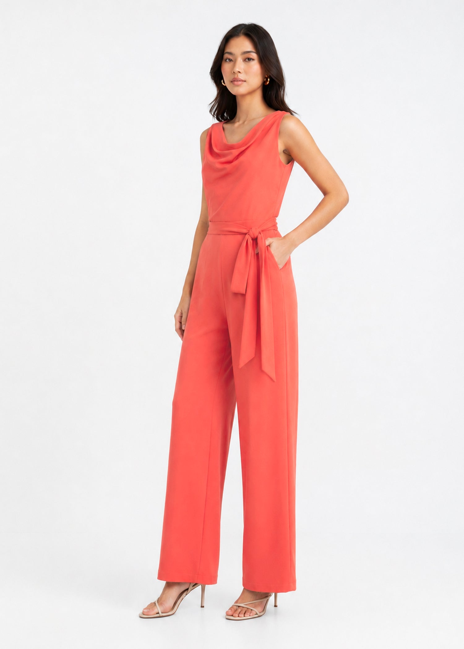 Lora Jumpsuit - Coral