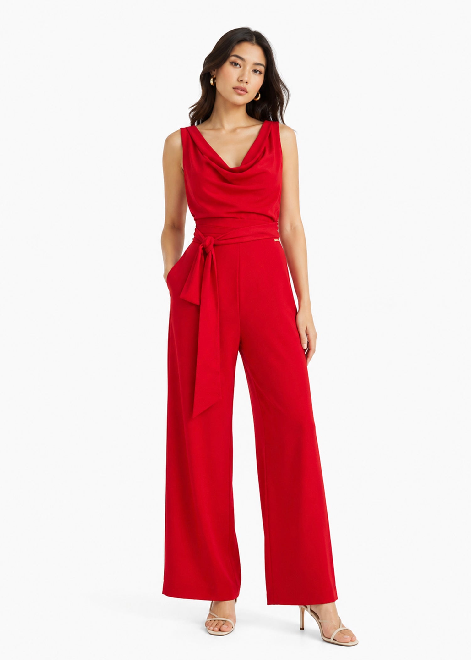 Lora Jumpsuit - Red