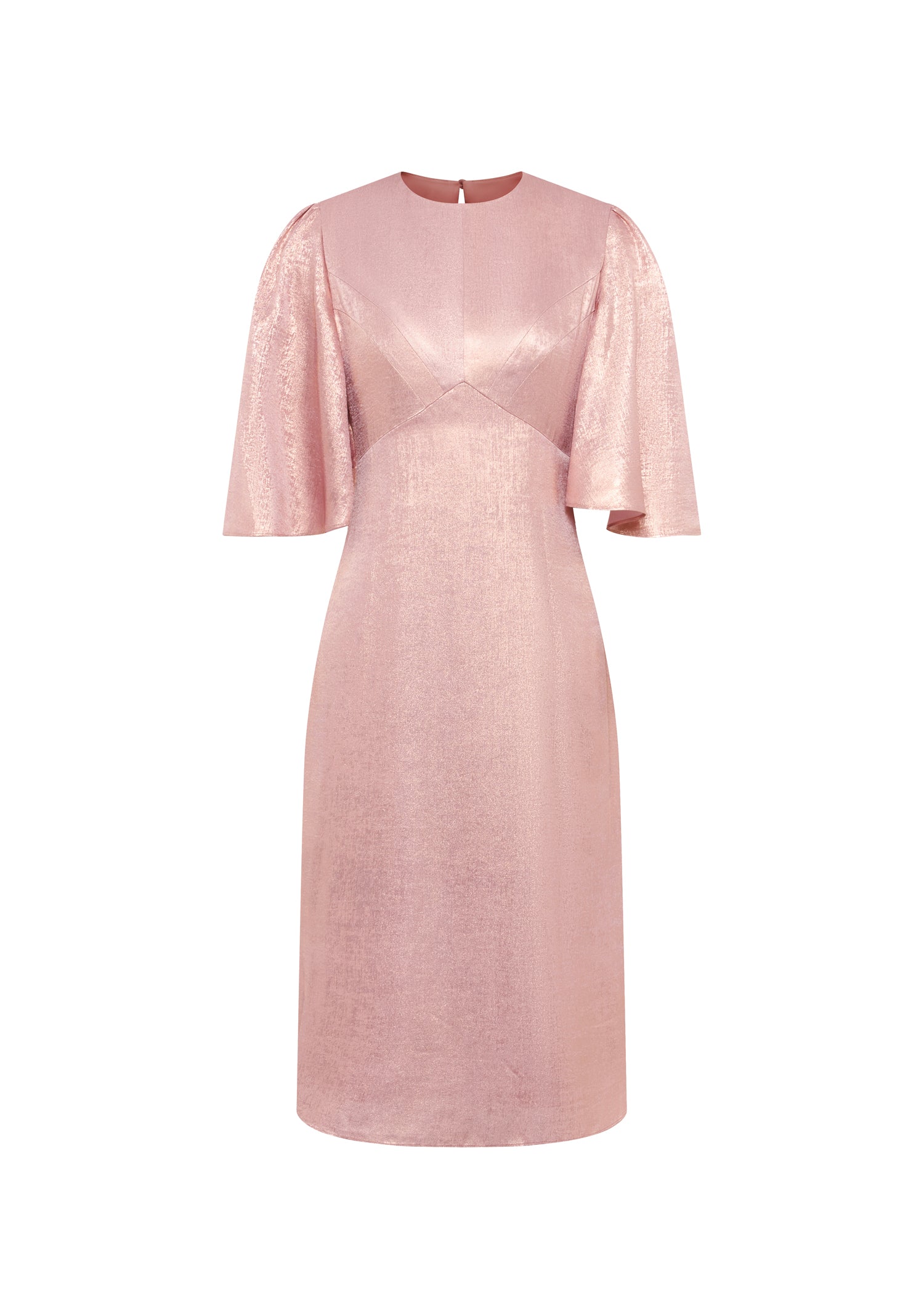 Mei Dress -Metallic Pink