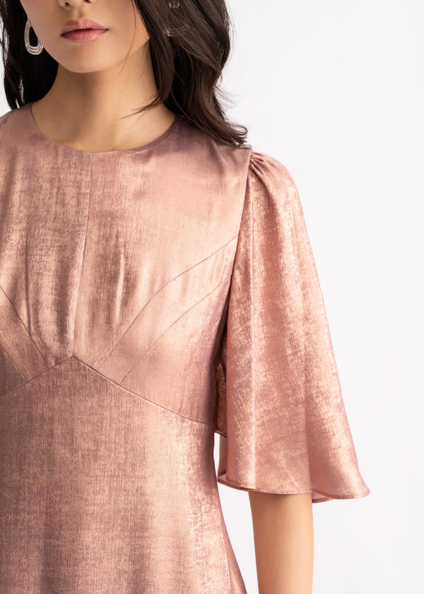 
                  
                    Mei Dress -Metallic Pink
                  
                