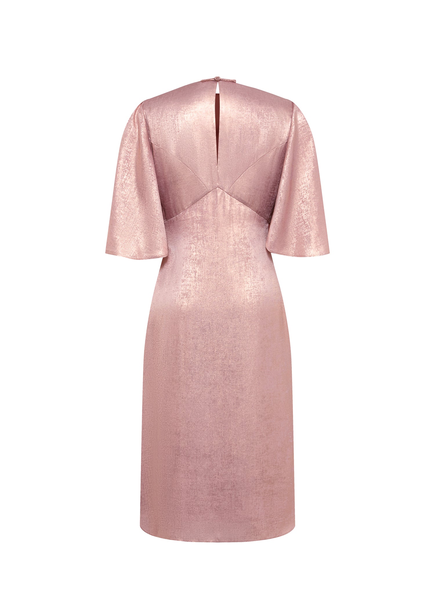 Mei Dress -Metallic Pink