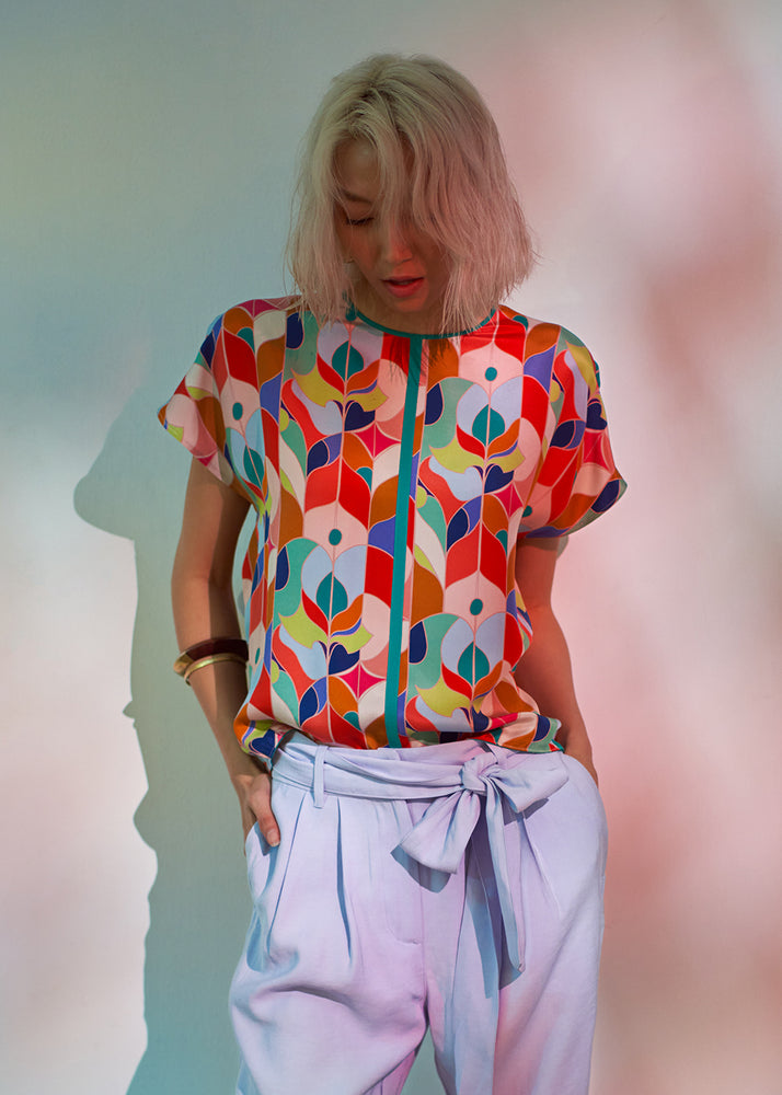 
                  
                    Rae Top - Aura Print
                  
                