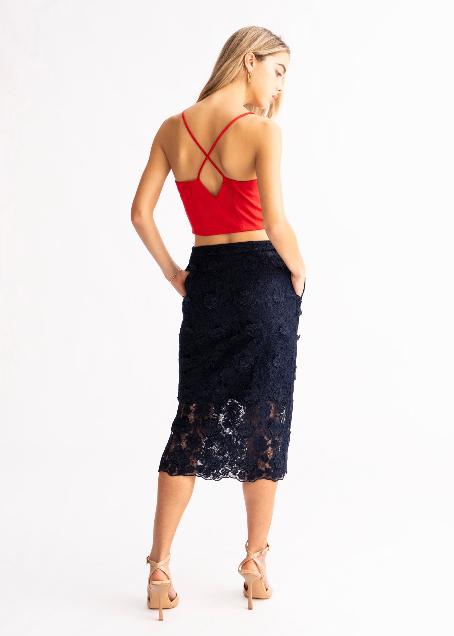 Yan Skirt - Navy