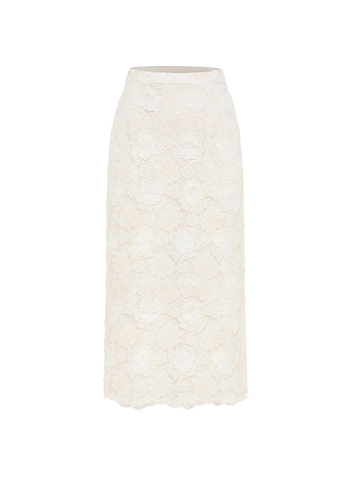 
                  
                    Yan Skirt- Off White Lace
                  
                