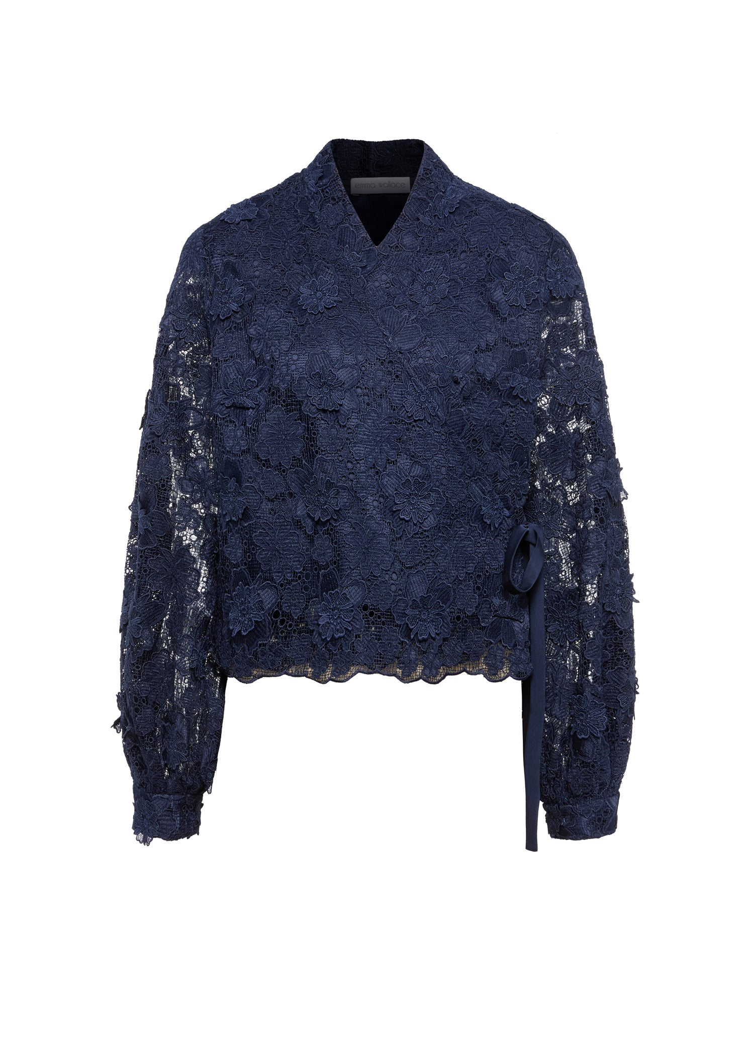 Zhi Jacket- Navy Lace