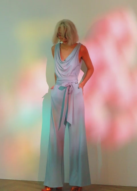 
                  
                    Load and play video in Gallery viewer, Lora Jumpsuit - Pale Blue
                  
                