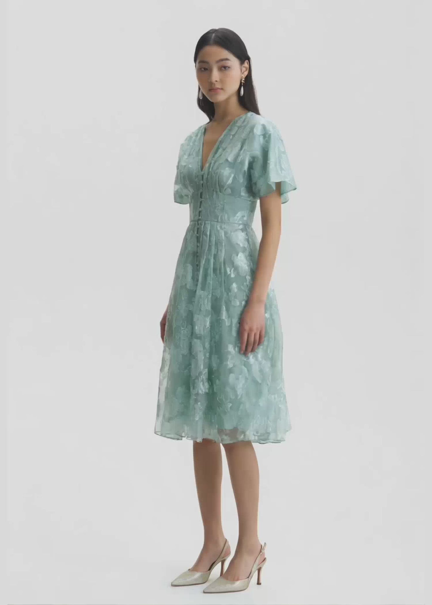 
                  
                    Load and play video in Gallery viewer, Ara Dress -Ice Blue
                  
                