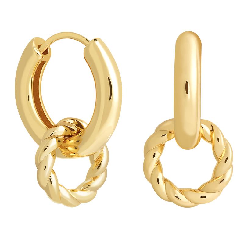 
                  
                    Astrid & Miyu -Rope Charm Hoops- Gold
                  
                