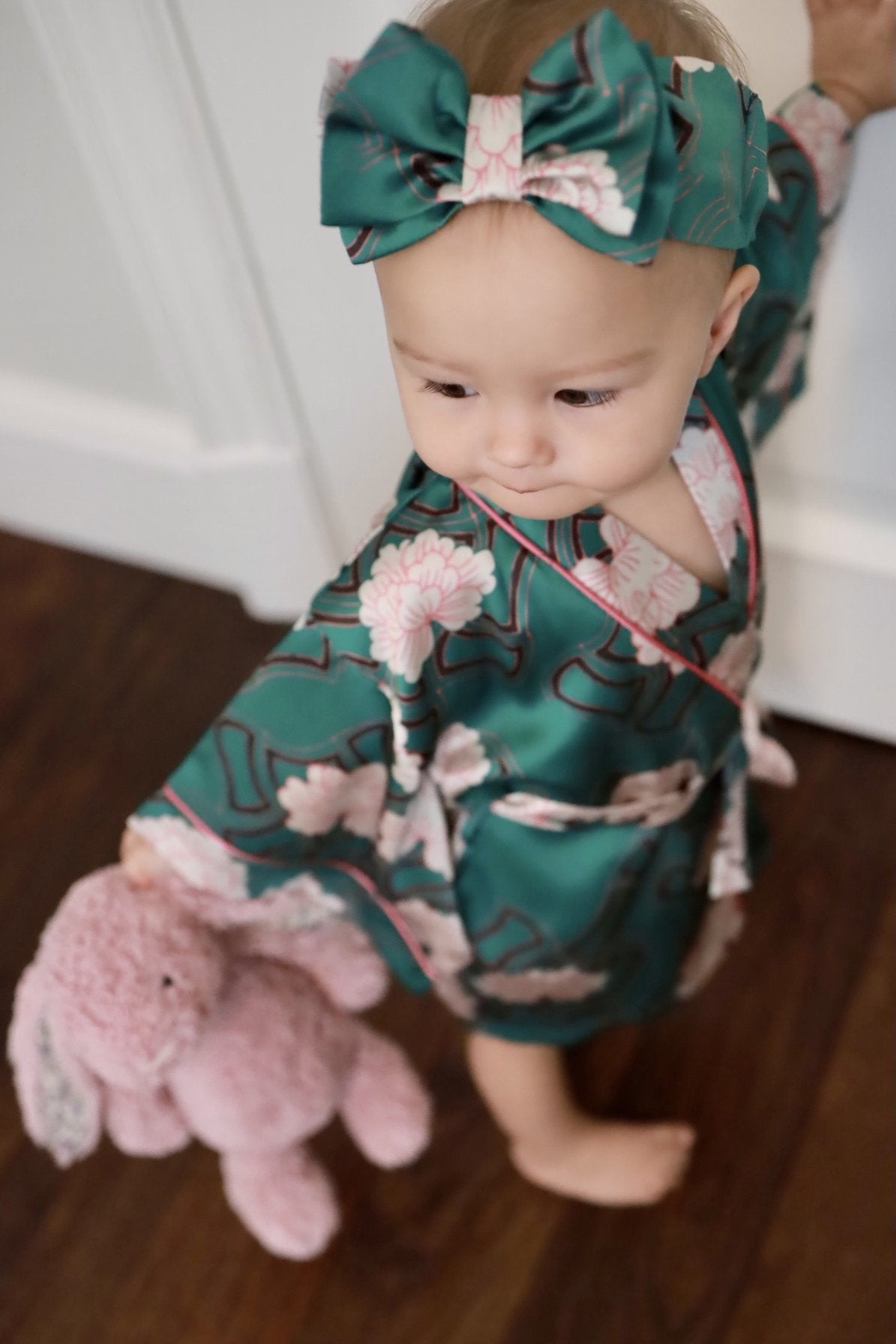 Kiku Baby and Adult Robe Set