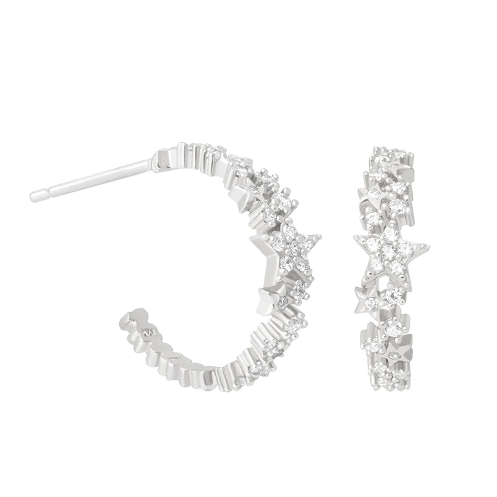 Astrid & Miyu -Mystic Star Hoops- Silver