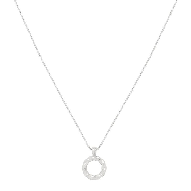 Astrid & Miyu -Rope Ring Pendant Necklace- Silver