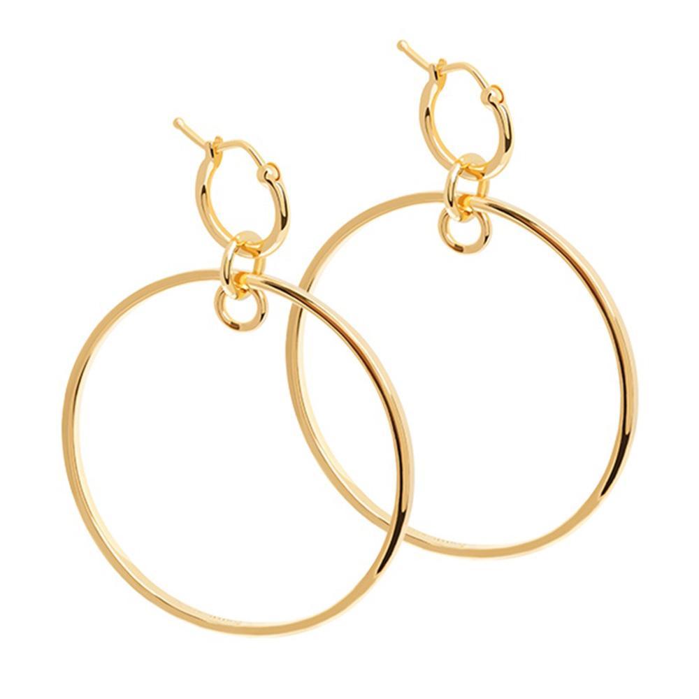 
                  
                    Astrid & Miyu - Crossing Lines Hoops - Gold
                  
                